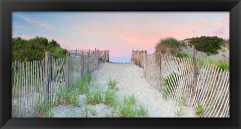 Framed Crescent Beach Path Print