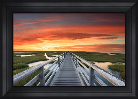 Framed Greys Beach Sunset Print