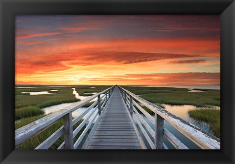 Framed Greys Beach Sunset Print