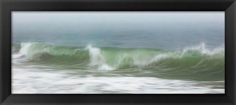 Framed Surfside Beach in Fog Print