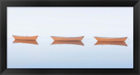 Framed Three Dories II Print