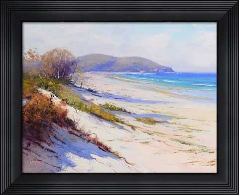 Framed Port Stephans Beach Sands Print
