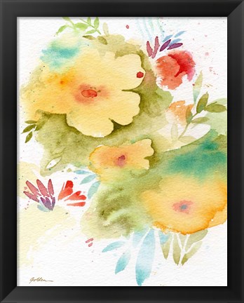 Framed Fiesta Flowers Print