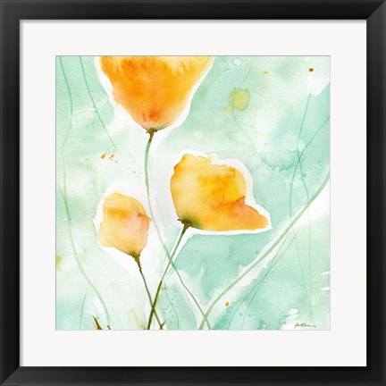 Framed Precious Poppies Print