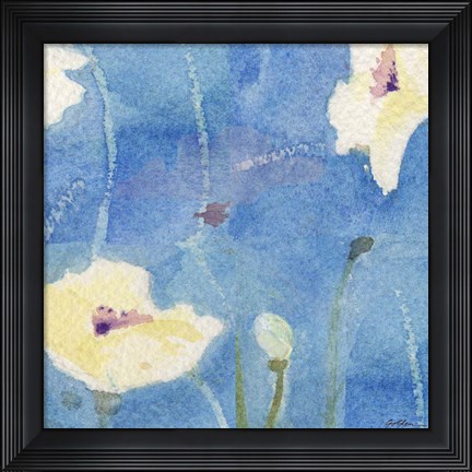 Framed White Poppy Print