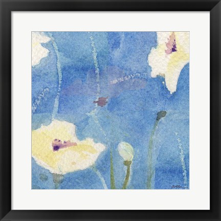 Framed White Poppy Print