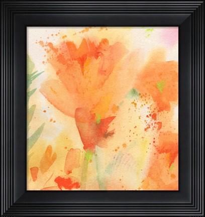 Framed Windblown Poppies #2 Print
