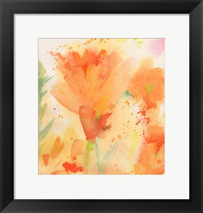 Framed Windblown Poppies #2 Print