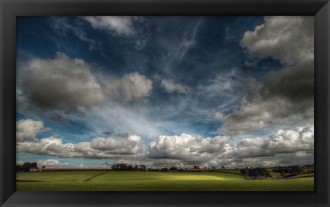 Framed Love Clouds Print