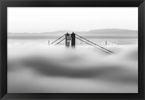 Framed Across the Bay (BW) Print