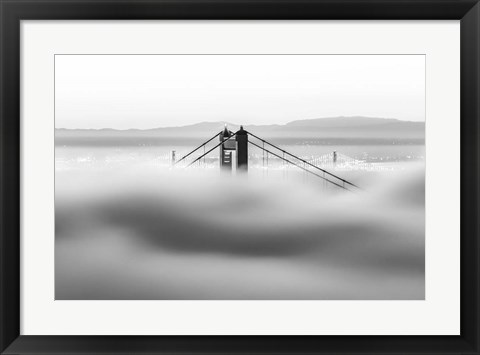 Framed Across the Bay (BW) Print