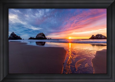 Framed River of Gold Print