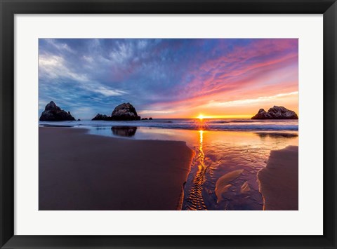 Framed River of Gold Print