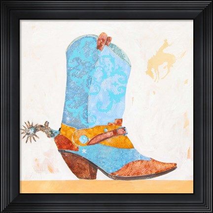 Framed Boy Boot Print