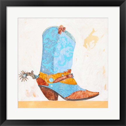 Framed Boy Boot Print