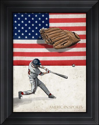 Framed American Sports: Baseball 1 Print