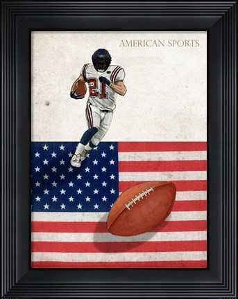 Framed American Sports: Football 1 Print