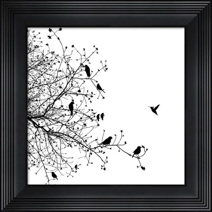 Framed Bird I Print