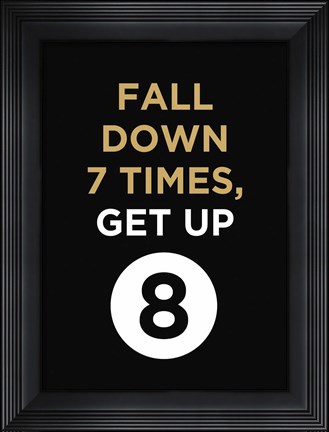 Framed Fall Down Print