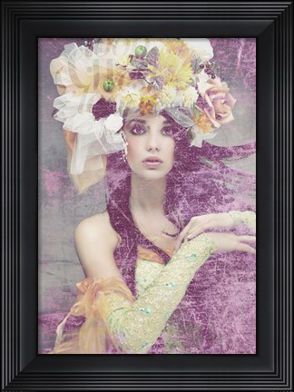 Framed Flower Lady Print
