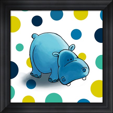 Framed Hippo Print
