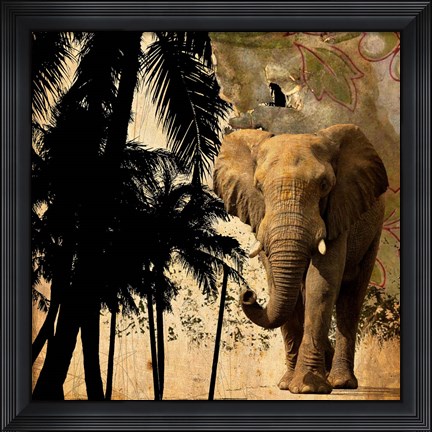 Framed Mighty Elephant 2 Print