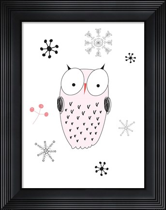 Framed Owl III Print