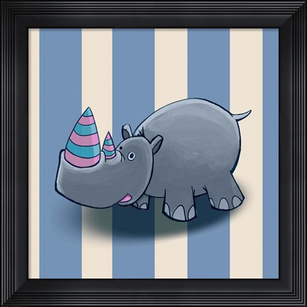 Framed Rhino Print