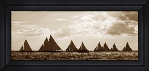 Framed Sailboats Print