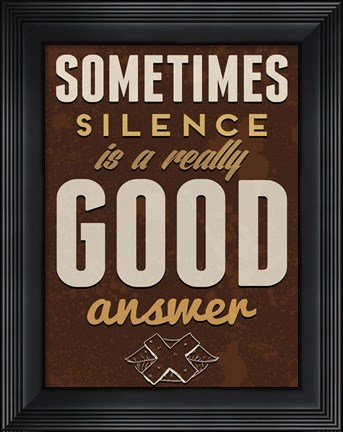 Framed Sometimes Print