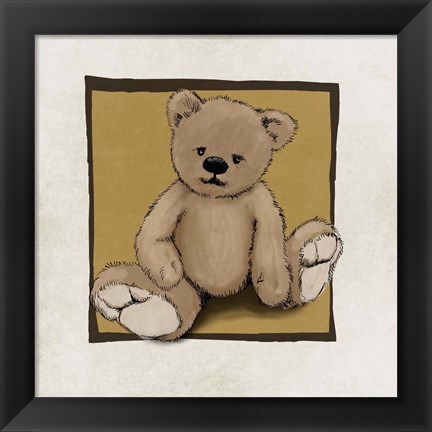 Framed Teddy Bear Print