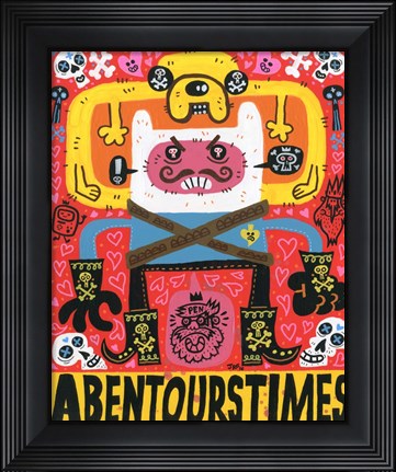 Framed Las Aventuras de Pen Print