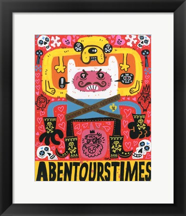 Framed Las Aventuras de Pen Print