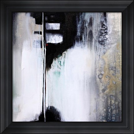 Framed Black and White Drama Print