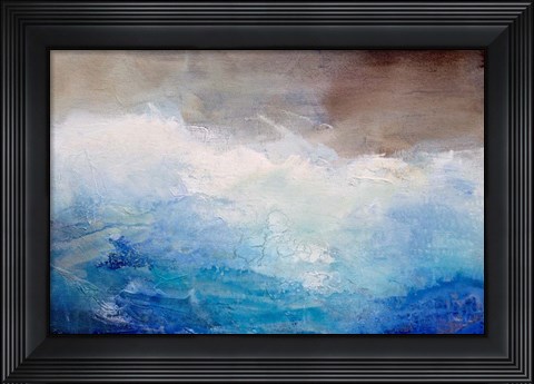 Framed Ombre Blue Print