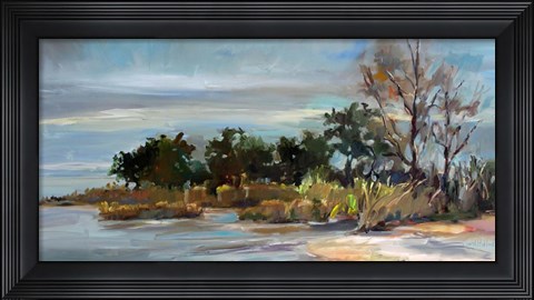 Framed Winter Beach Print