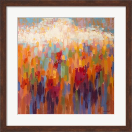 Framed Poppy Mosaic Print