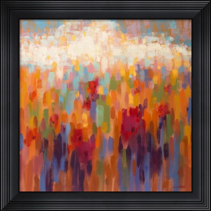 Framed Poppy Mosaic Print