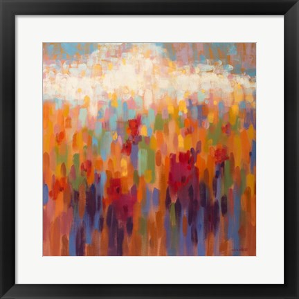 Framed Poppy Mosaic Print