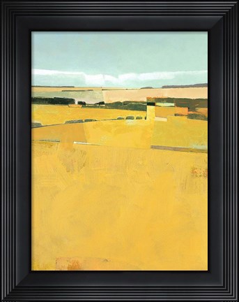 Framed Fence Lines and Fields Print