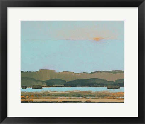 Framed West of the River Print
