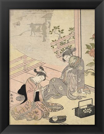 Framed Courtesan Dreaming Print