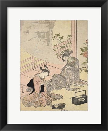 Framed Courtesan Dreaming Print