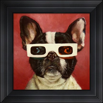 Framed 3D Dog Print