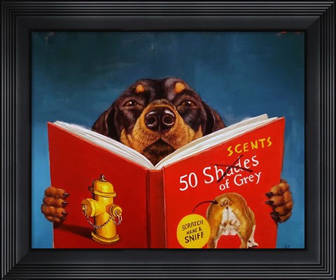 Framed 50 Scents of Grey Print