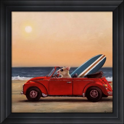Framed Beach Bound Print