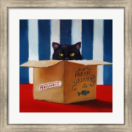 Framed Cat Burglar Print
