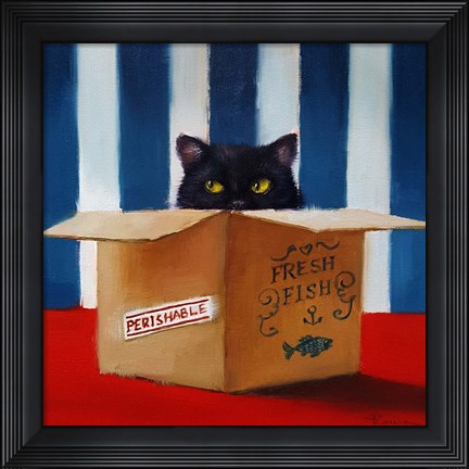 Framed Cat Burglar Print