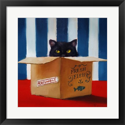 Framed Cat Burglar Print