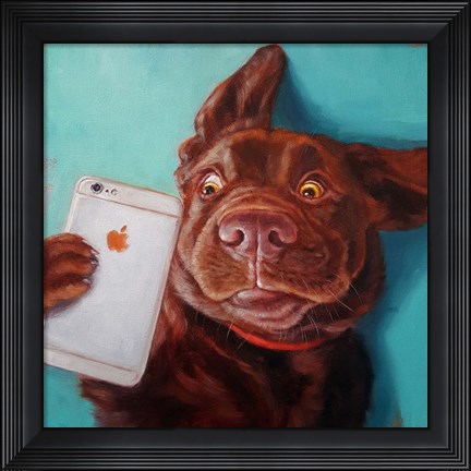 Framed Dog Selfie Print